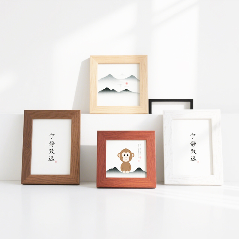 Simple Wooden Six-Color Flat Frame for Gift-Giving, Wholesale Direct from Manufacturer, DIY Photo Display Stand for Couples, Boyfriend Picture Frame Simple Wooden Six-Color Flat Frame for Gift-Giving, Wholesale Direct from Manufacturer, DIY Photo Display Stand for Couples, Boyfriend Picture Frame