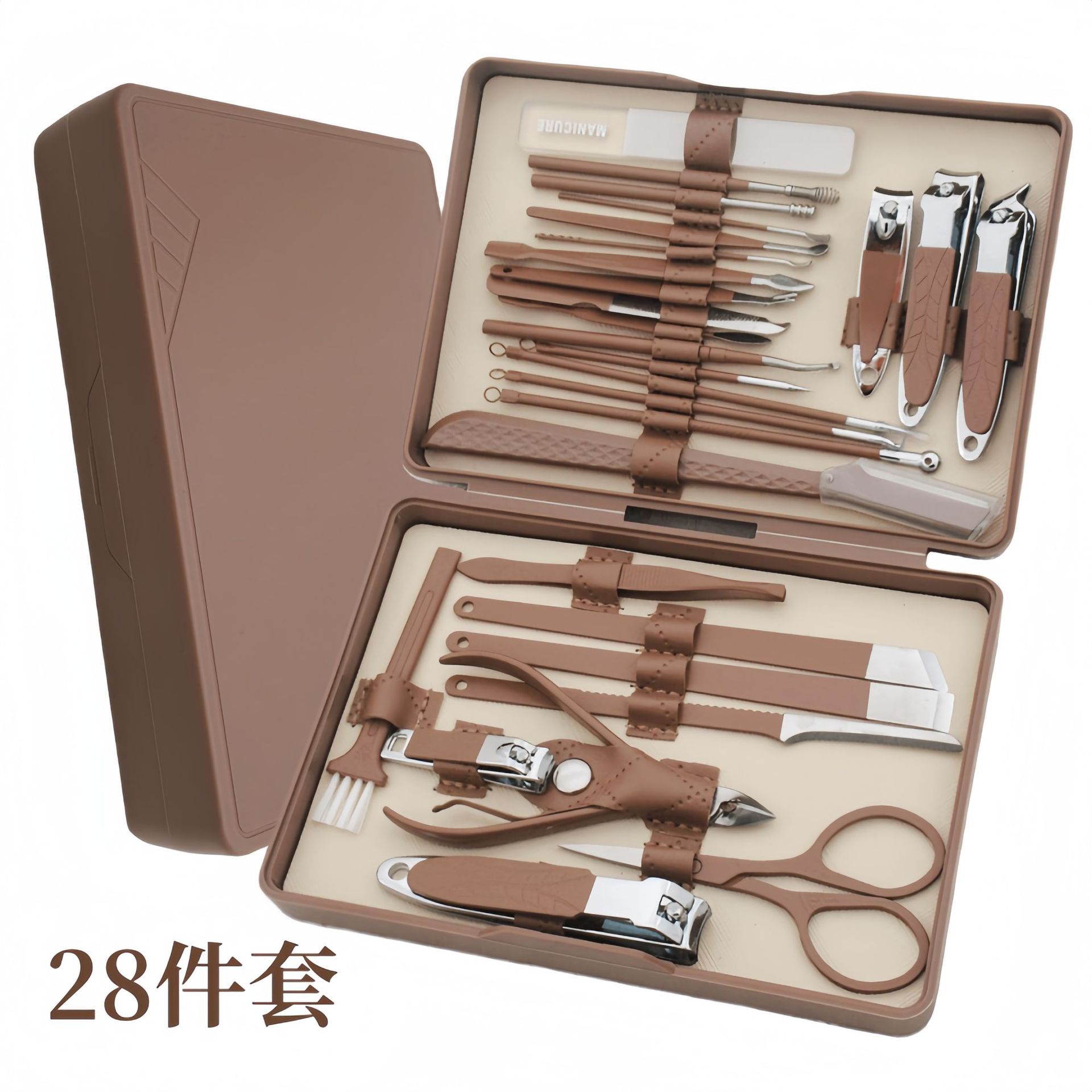 Brown set, 28 pieces
