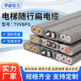 TVVBPG电梯随行扁电缆钢丝屏蔽视频监控20 24 30 36 40芯0.75平方