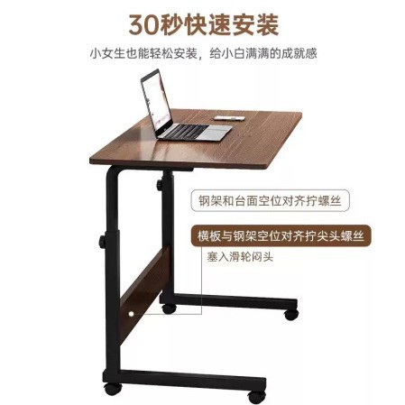 Mesa de cama elevadora móvil dormitorio de estudiantes mesa de estudio escritorio escritorio de escritorio escritorio de escritorio dormitorio escritorio de computadora pequeña mesa