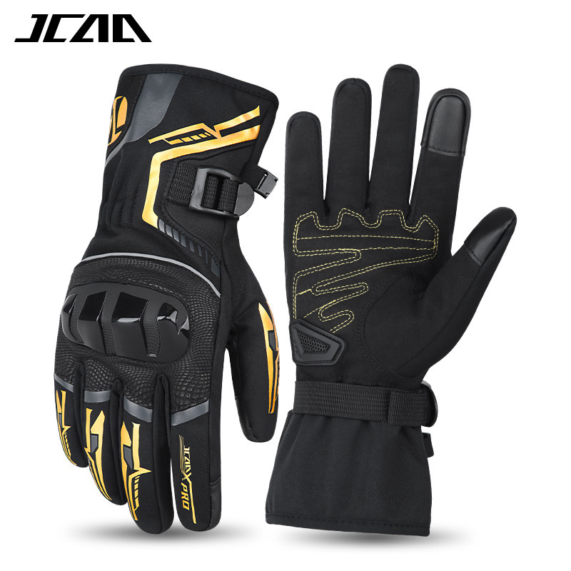 Jcaa Motorcycle Winter Riding Anti-Fall Gloves for Men and Women, Waterproof, Windproof, Fleece-Lined, Cold-Proof Motorcycle Protective Gear Jcaa Motorcycle Winter Riding Anti-Fall Gloves for Men and Women, Waterproof, Windproof, Fleece-Lined, Cold-Proof Motorcycle Protective Gear