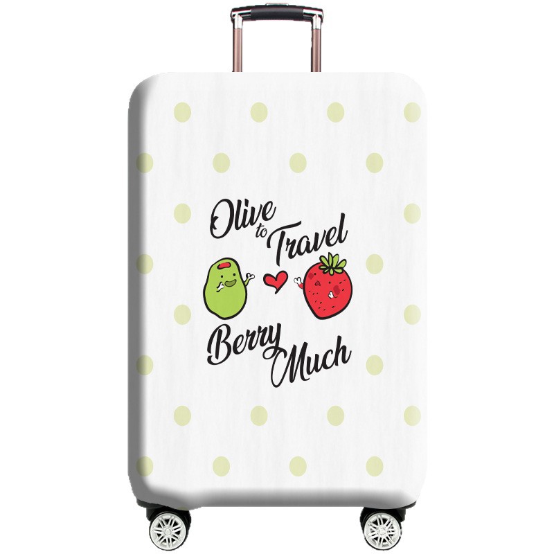 Estuche de caja elástica con impresión puntual, estuche de protección para equipaje, estuche de caja elástica, estuche con ruedas, estuche de viaje, cubierta antipolvo