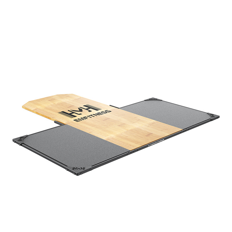 Mesa de tracción dura, tabla de madera, marco para sentadillas profundas, equipo de gimnasio, amortiguador de barra comercial, plataforma de levantamiento de pesas profesional Hummer para el hogar