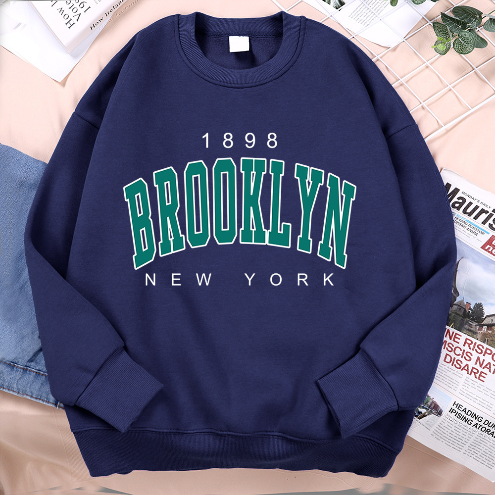 1898 Brooklyn New York Printing Clothes Man Pullover Fleece