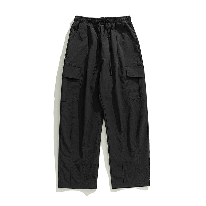 Monos de diseño plisado para hombres japoneses Hanlu, nuevos pantalones casuales de bolsillo tridimensionales sueltos al aire libre de primavera para hombres