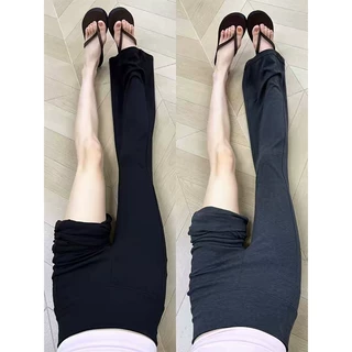 美式微喇叭运动裤女夏季新款薄小个子休闲显瘦垂感健身低腰瑜伽裤