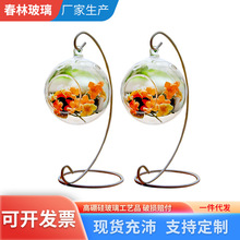 透明高硼硅玻璃吊瓶 创意多肉微景观玻璃瓶 微观DIY盆栽生态瓶子