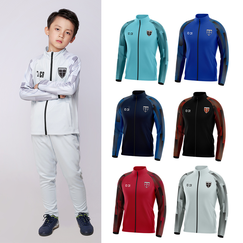 맞춤형 어린이 복장 유니폼, 지퍼 가디건, 야외 스포츠 재킷, 남성 및 여성 재킷, 긴팔 경기 훈련 유니폼
