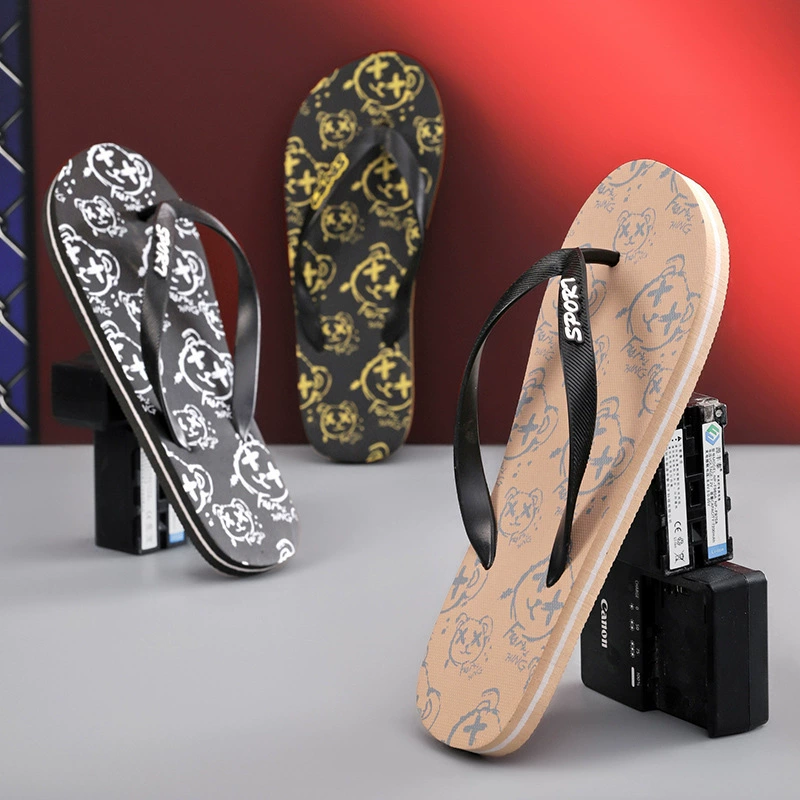 Шлепанцы мужчины носят мягкие подошвы нескользящие ножки тапочки летом