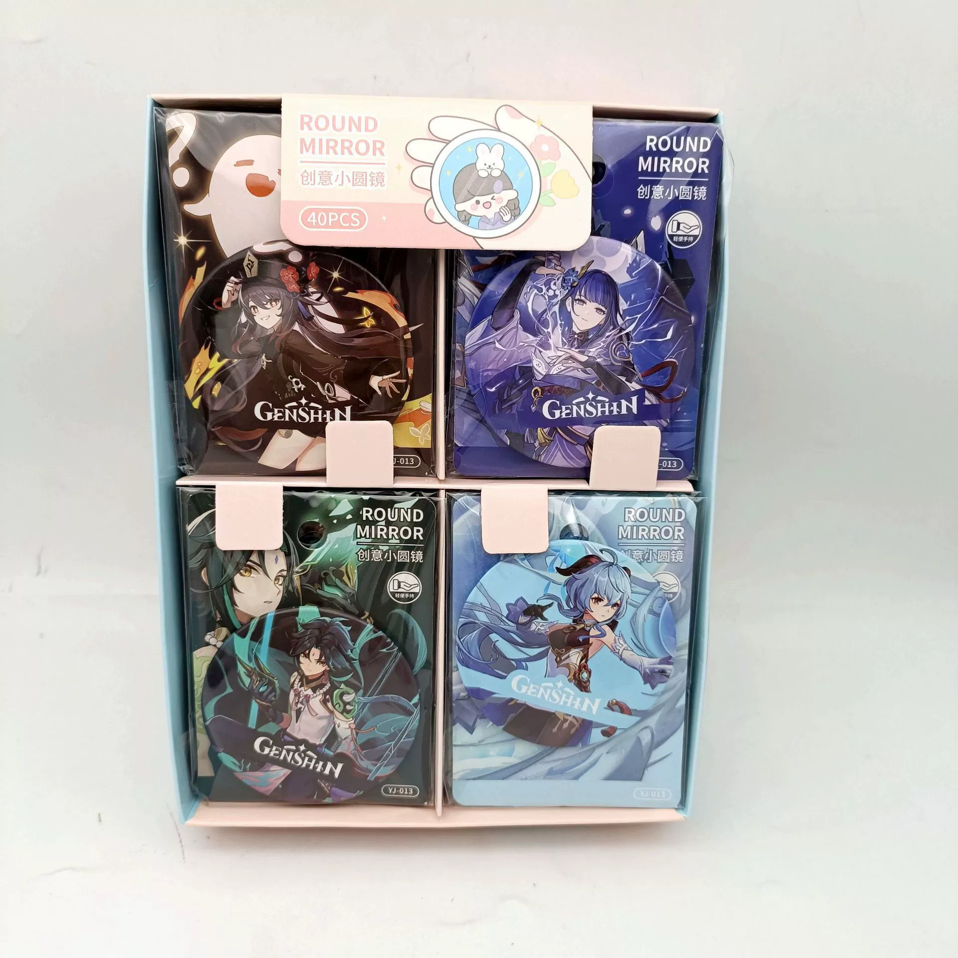 Новый мини-круглое карманное зеркальце Sanrio YJ-014, портативное косметическое зеркало для студентов