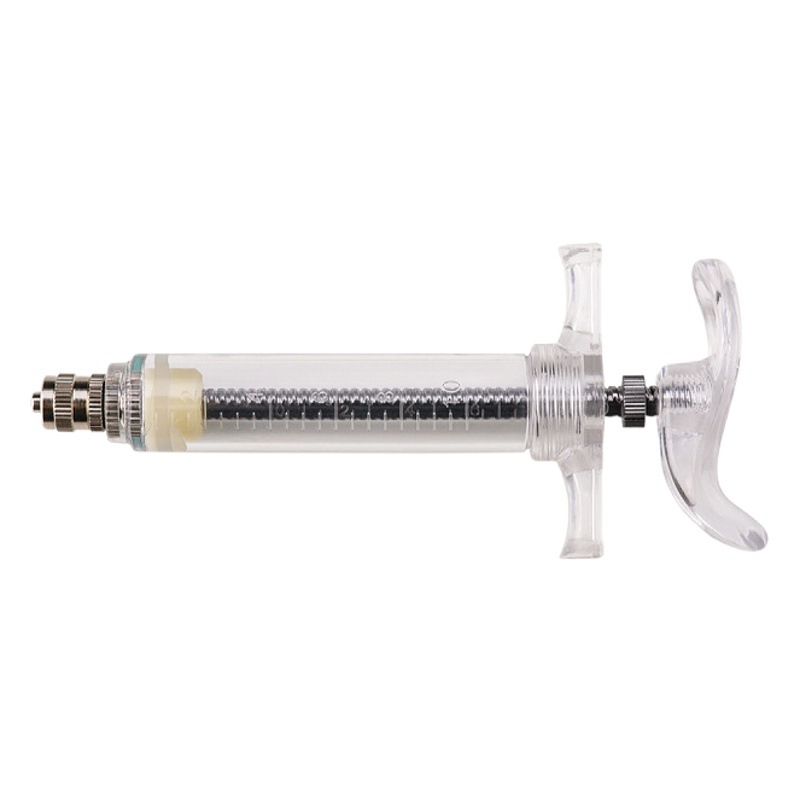 JIASHAN 10ML jeringa de acero de plástico veterinario cabeza de cobre aguja de inyección tubo de aguja de plástico de cobre cerdo ganado vacuno equipo Yuqiu image 1