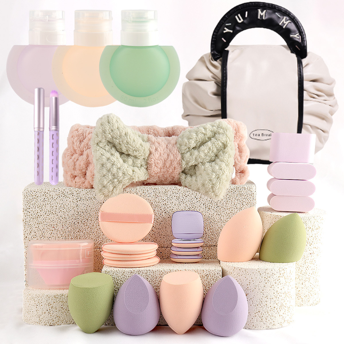 26PC herramientas de maquillaje gran combinación de paquetes de maquillaje conjunto completo de maquillaje Xyin temu