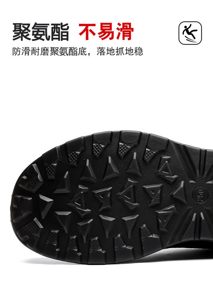 Giày lười nam da bò thật mũi tròn, đế PU êm nhẹ chống trượt, phong cách thể thao casual — D1806 Đen chi tiết 13