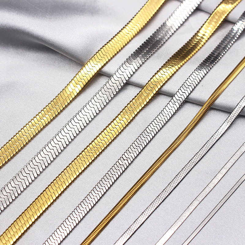 Stainless Steel Blade Chain Necklace