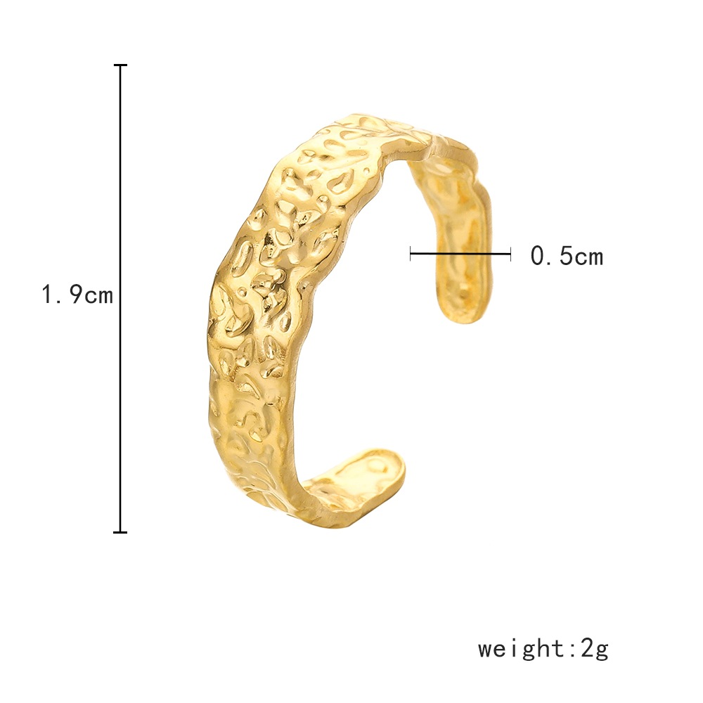 6g Weight Open Ring Classification Adjustable Ring Size 1 Piece Quantity Daily Occasion Stainless Steel Material Star, Heart Shape Pattern Women'S Gender Plating Design Simple Style Style Simple Style Star Heart Shape Stainless Steel Plating Open Ring 1 Piece 45