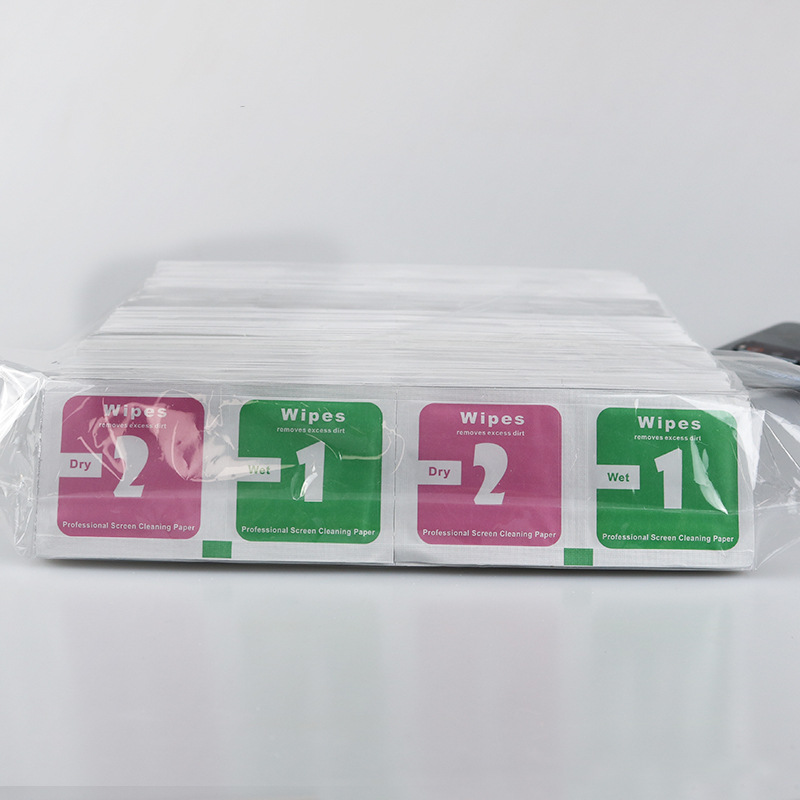 Spot mobile phone dry and wet alcohol bag tempered film tool cleaning alcohol bag disposable alcohol cotton