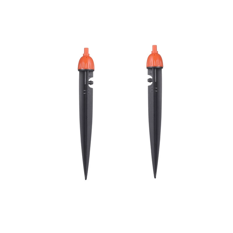 Автоматическое устройство для полива цветов в саду, интегрированная насадка для капельного полива с заземляющим штырем, оранжевая распылительная насадка.