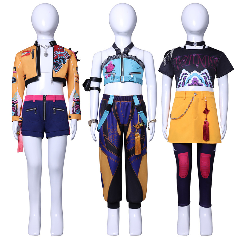 猎魔女团儿童cos服装K-POP猎魔女团米拉佐伊鲁米cosplay动漫服装|undefined