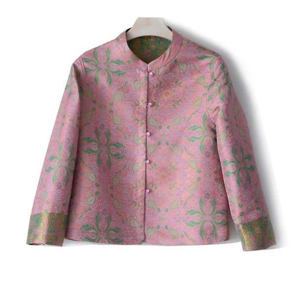 Pink on the outside and green on the inside (double-sided and double-wearable)
