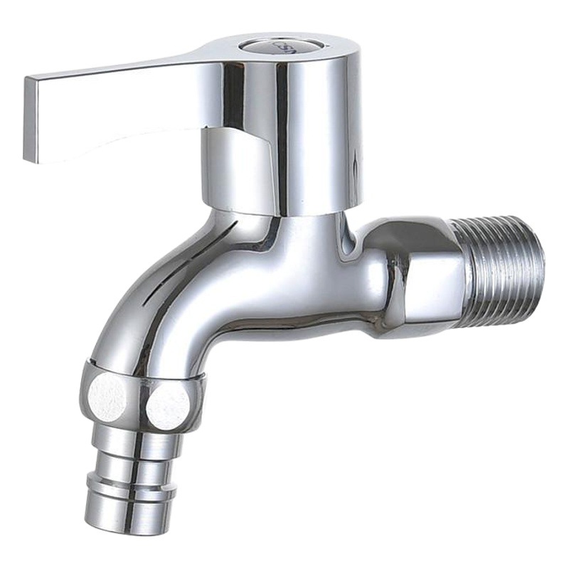 Washing Machine Faucet Copper 4-Point Outdoor Quick-Open Extended Faucet 304 Stainless Steel Faucet One in and Two Out Faucet