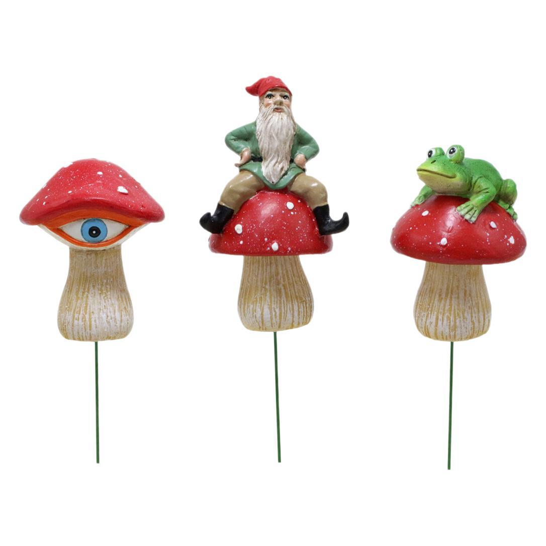  simulation mushroom frog dwarf family dwarf cartoon luminous mushroom plug-in scene decoration bonsai outfit