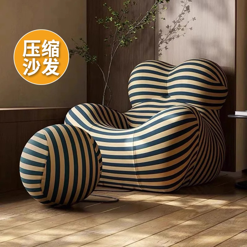 Esponja de compresión completa que sostiene el sofá perezoso de la madre, el diseñador de la silla de ocio individual, el sofá de forma especial de la celebridad italiana