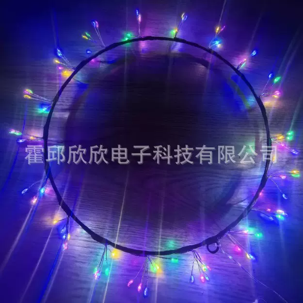 户外LED花环铜线灯串电池盒usb款式灯带氛围景观灯节日灯饰室外