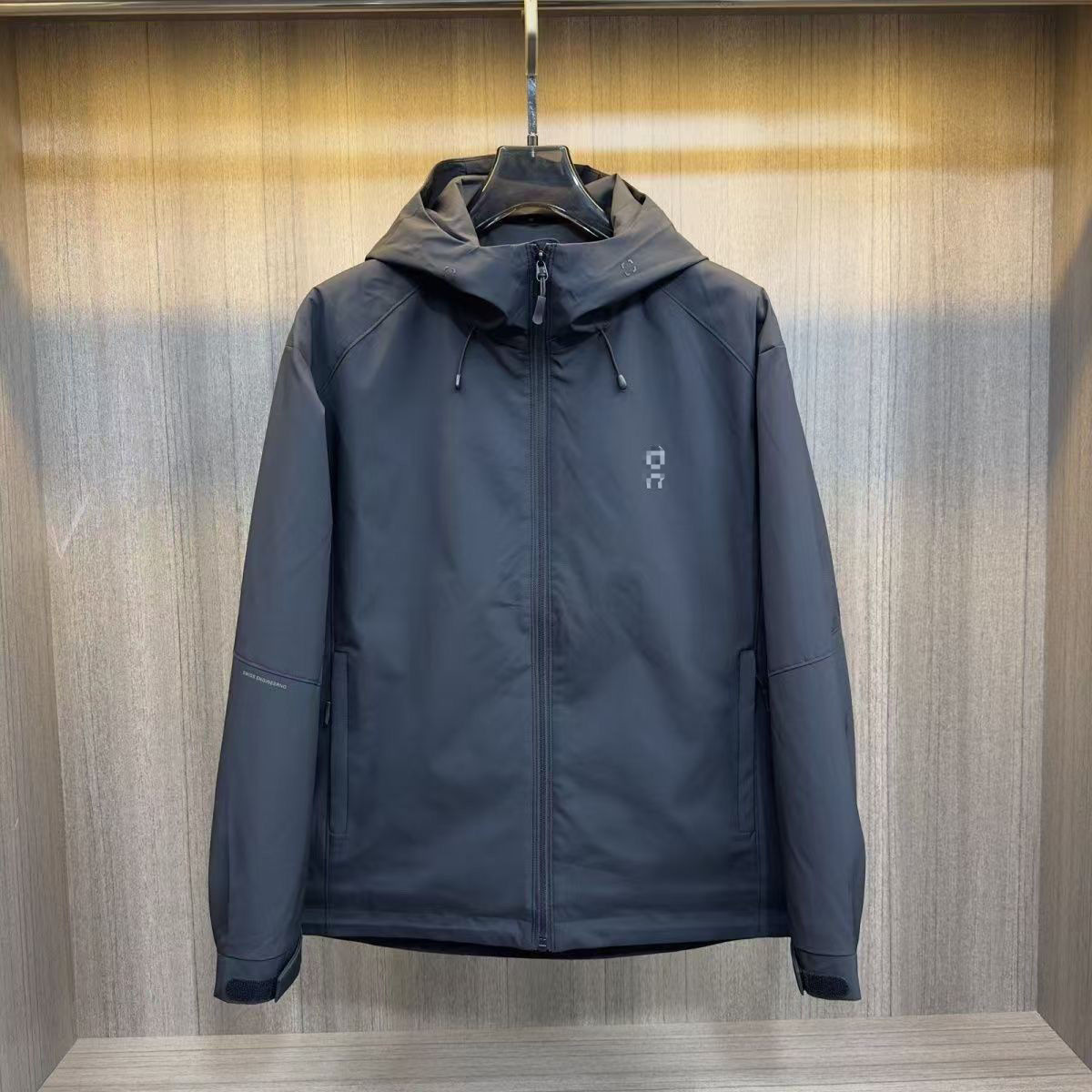 2025 primavera nuevo estilo chaqueta de cuello alto para hombre chaqueta de exterior con capucha chaqueta de algodón fino casual de comercio exterior chaqueta de algodón