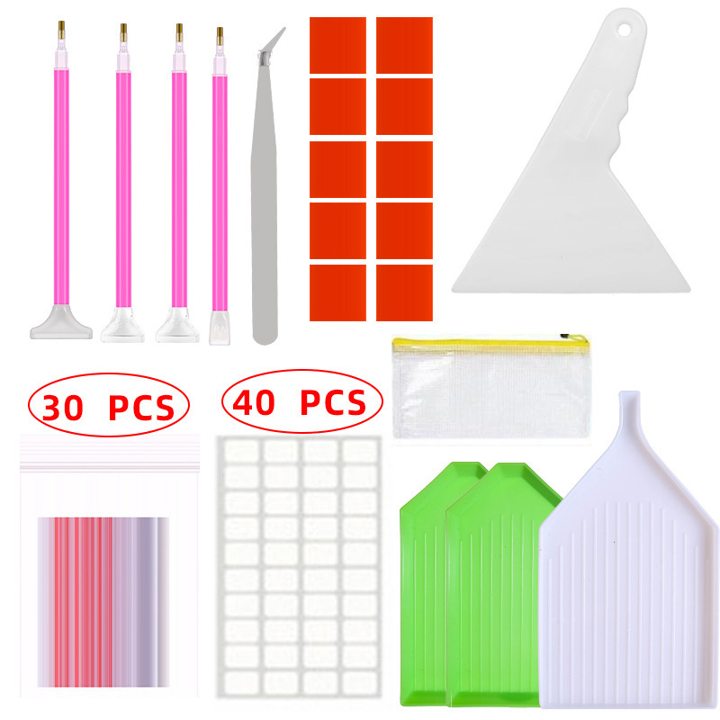 Factory direct new diy storage box diamond painting tool suit point drill pen tool masonry painting storage bag