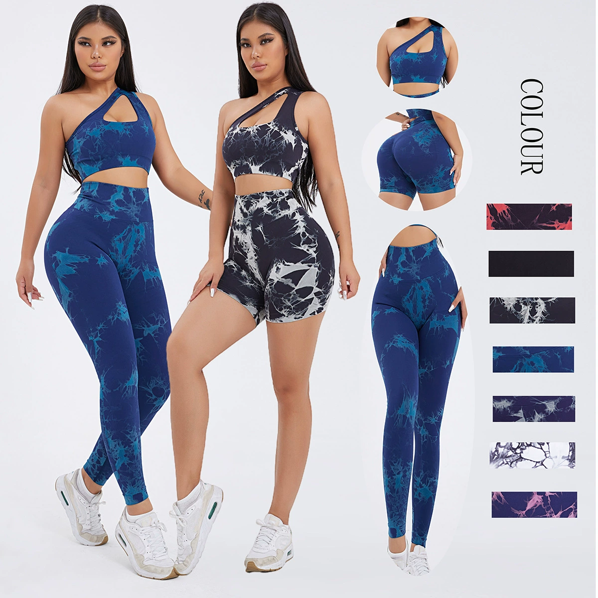 Футболка быстрого высыхания, дышащие облегающие леггинсы, одежда для йоги для зала, комплект, плотная посадка