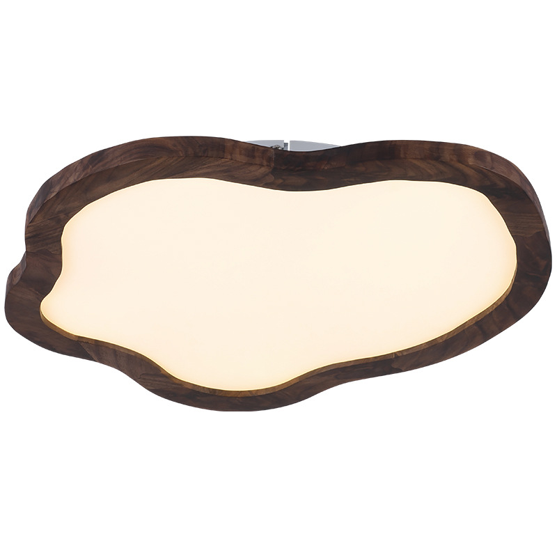 Luz de techo de dormitorio ultra delgada nueva madera estilo antiguo simple y moderno protección de ojos nubes luz de habitación de niños L263