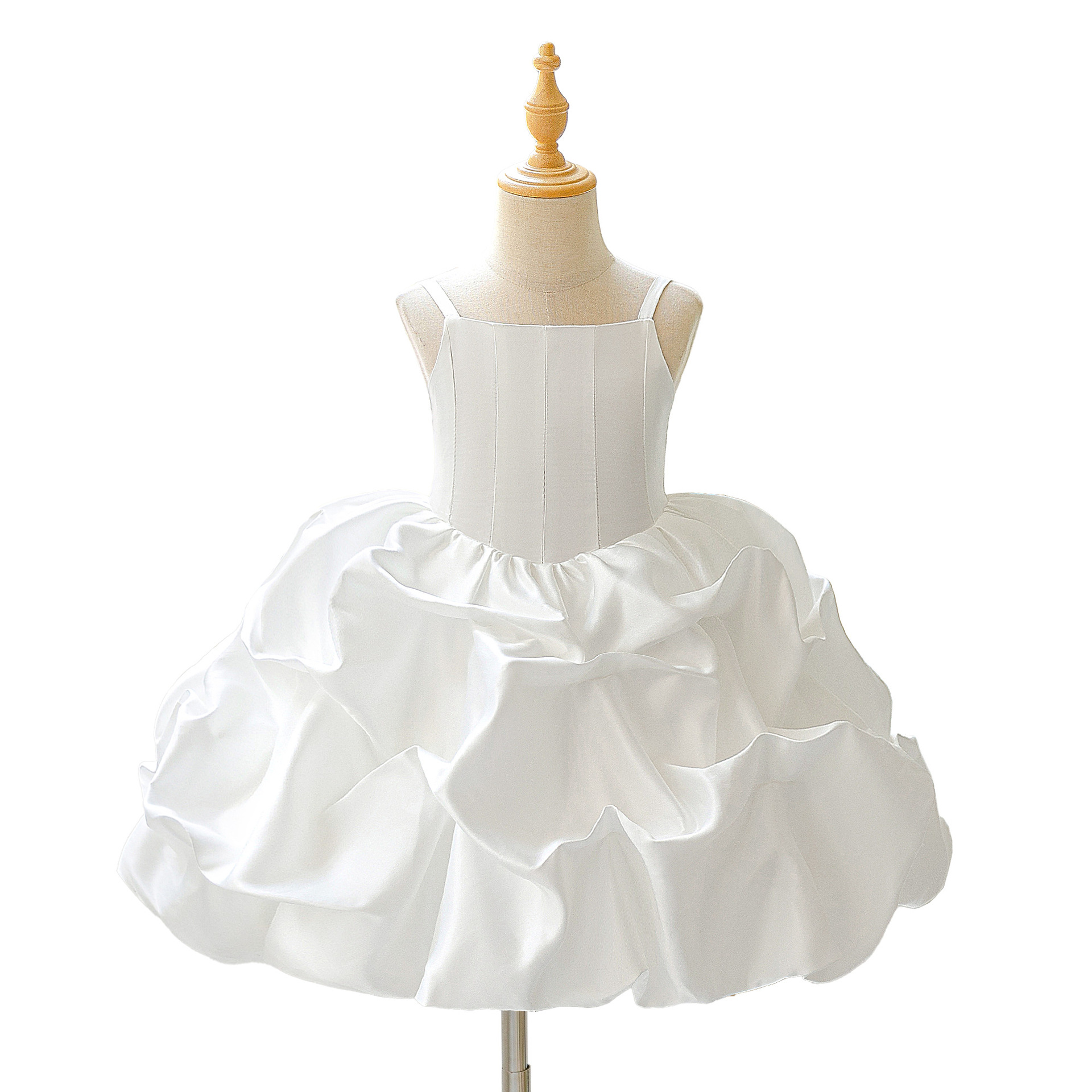 Amazon vestidos de flores de flores de flores de boda vestidos de flores de fiesta de cumpleaños de princesa fábrica directa
