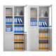 Two-door Iron Cabinet Information Cabinet Equipment Cabinet File Cabinet Office Steel Cabinet Two-door Folding Certificate Cabinet Iron Cabinet Bookcase