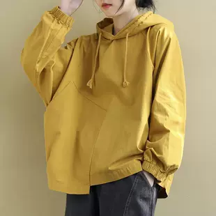 Autumn long-sleeve, hoody, sweatshirt, plus size, drawstring