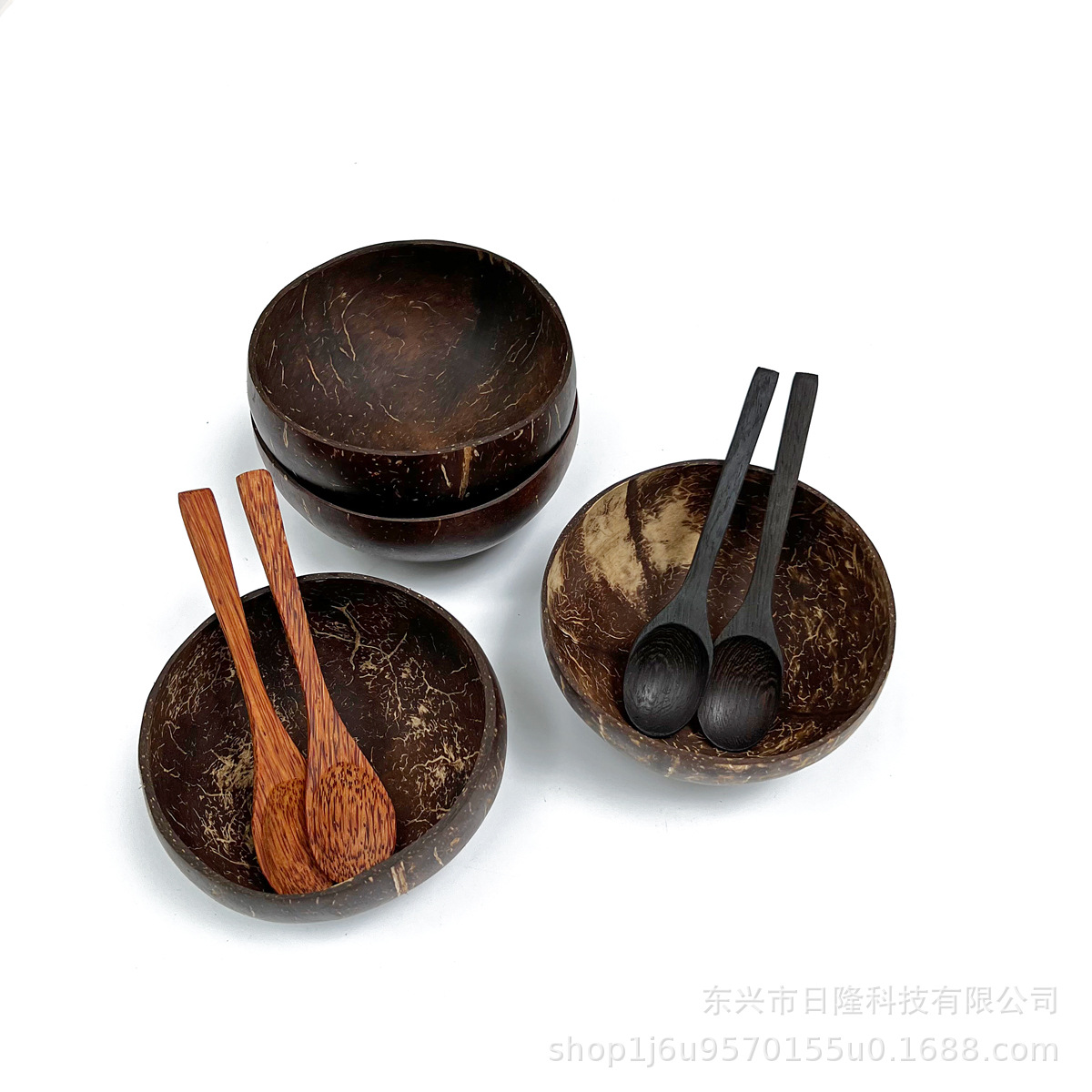天然椰子壳餐具碗甜品水果沙拉家用早餐轻食燕麦片碗批发可打logo