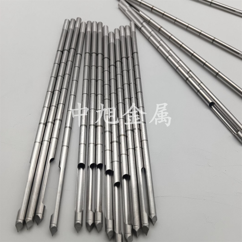 304316L不锈钢毛细圆管折弯开槽压花滚显影针医疗用精密激光加工