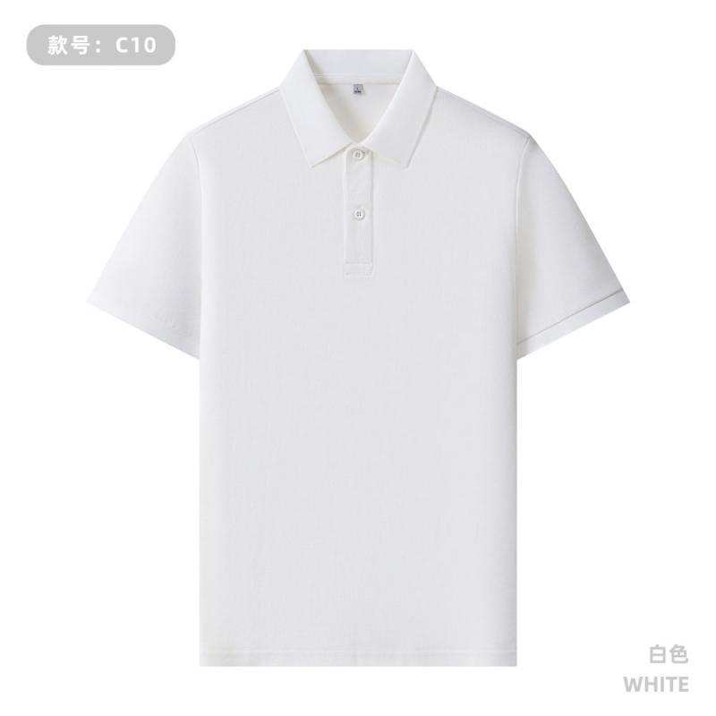 220g 40pcs 100% seda larga camisa de algodón polo personalizada logotipo publicidad camisa cultural impresión de ropa de trabajo