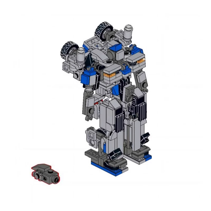 MOC-конструктор совместимый с Lego 144535 Transformers Phantom Exotic Speed ​​SPEED Metamulating Puzzle Cross-border