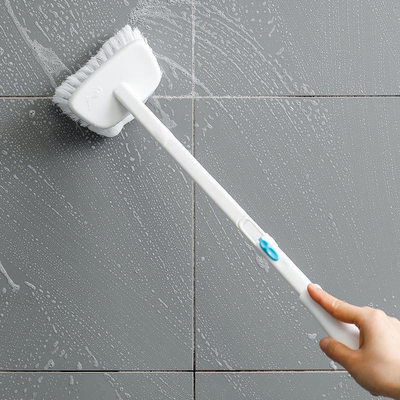 Japanese Long Handle Floor Brush Home Bathroom Cleaning Long Brush Foldable Brush Wall Floor Bathtub Tile Artifact Brush
