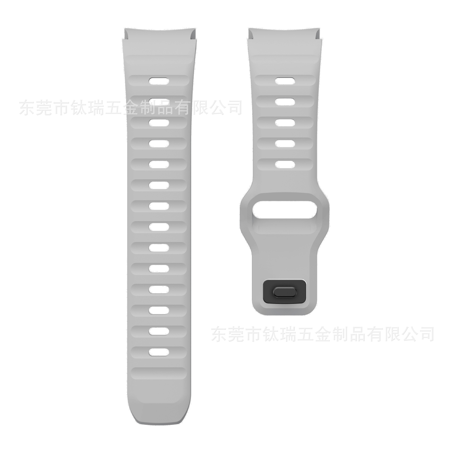 Adecuado para Samsung Galacy watch6 5 correa de silicona Wave Snap Watch6classic correa de hebilla inversa