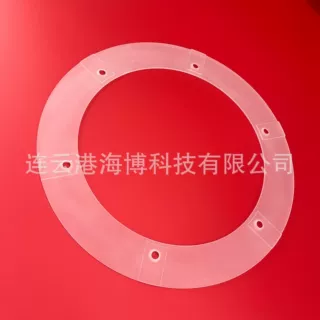 激光打孔 薄款磨砂石英环 耐高温定制磨砂石英法兰