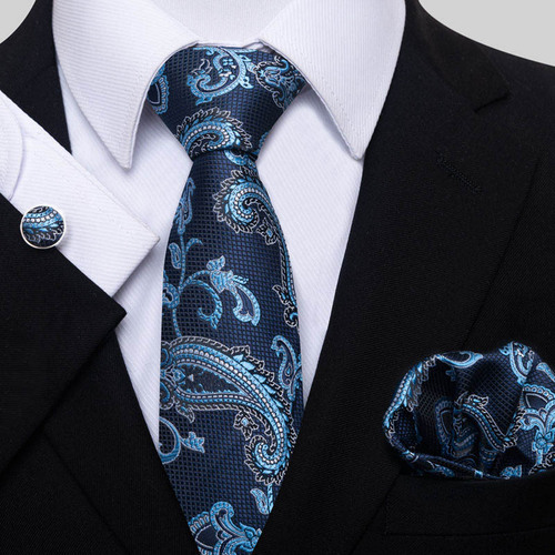 Men's Formal Suit Tie Business Wedding Set Satin Tie Pocket Square Set Guangzhou Tie Manufacturer Wholesale