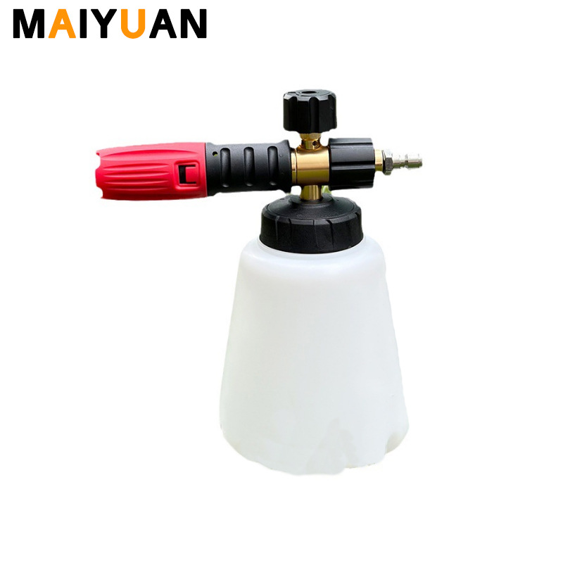 跨境新款 高压清洗机泡沫喷壶PA壶1000ML高压水枪洗车雪花泡沫壶