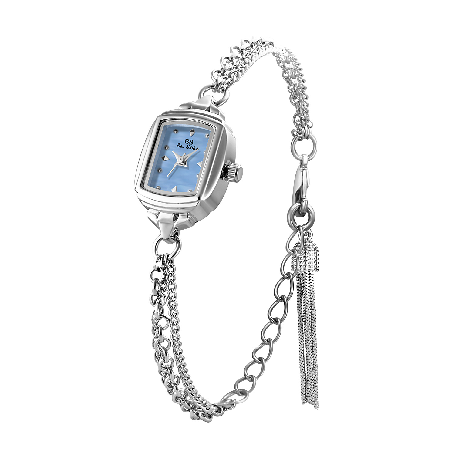 30g Weight Tempered Glass Mirror Material Alloy Strap Material Watch Classification Pointer Display Type Jewelry Buckle Buckle Style Square Dial Shape Casual, Daily Occasion Quartz Movement Solid Color Pattern Women's Gender Elegant Style Elegant Solid Color Jewelry Buckle Quartz Watch Women's Watches 20