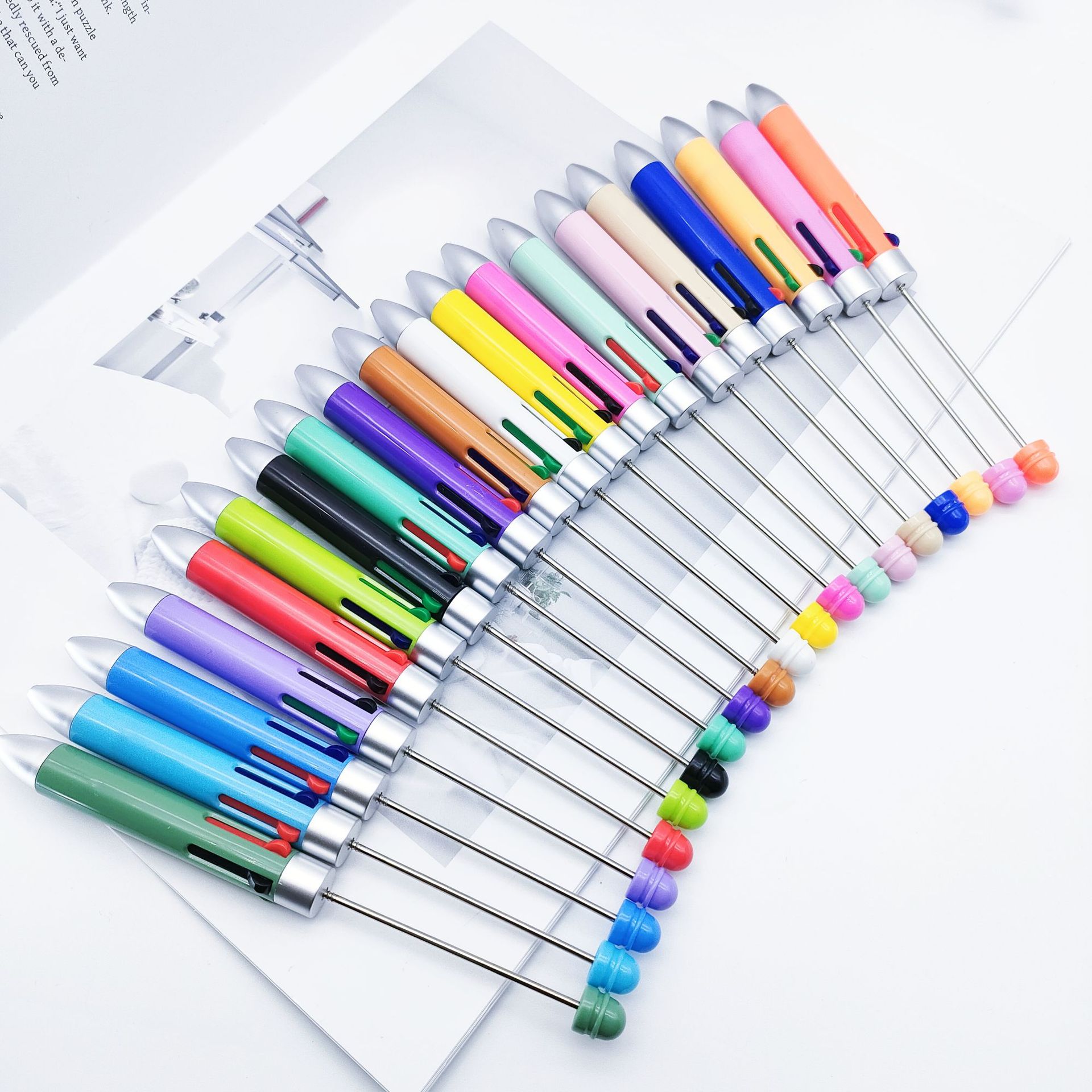 1 Piece Solid Color Class School ABS Plastic Classic Style Ballpoint Pen display picture 3