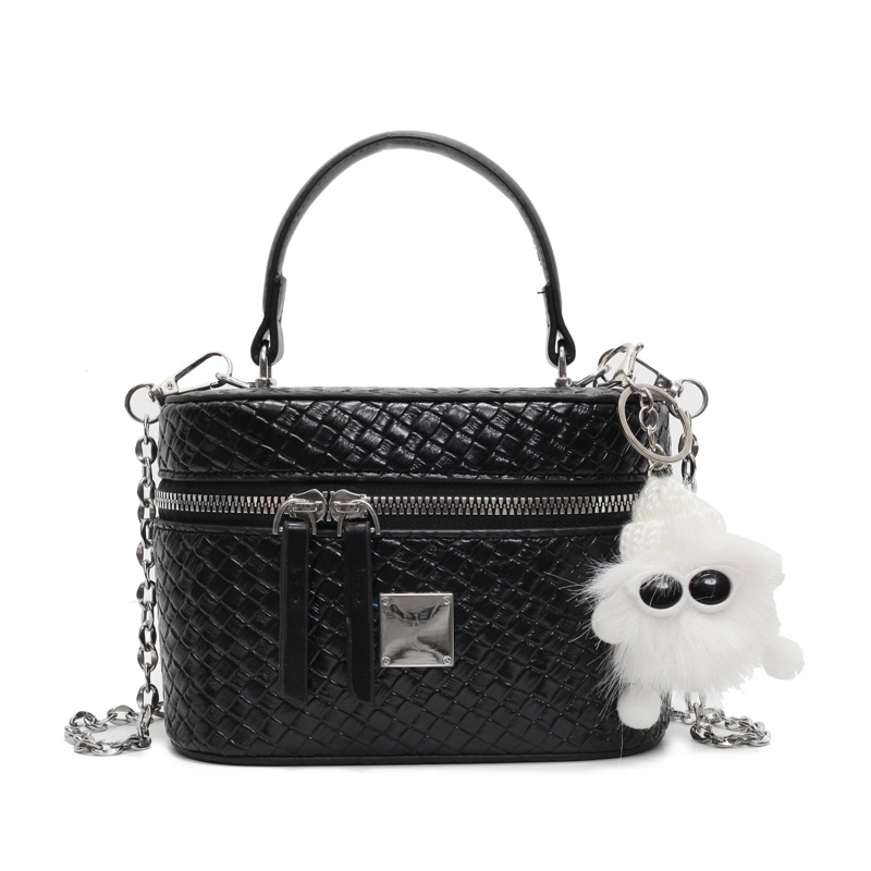 Bolso cuadrado pequeño portátil tejido de nicho 2025 nuevo bolso de hombro de tendencia de moda de todo fósforo bolso de mensajero súper caliente de alta calidad