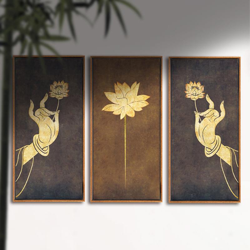 Source Factory Zen-Inspired Space Soft Decoration Wall Art Southeast Asian Yoga Studio Mural Tea Art Buddha Hand Lotus Decorative Painting Buddha Source Factory Zen-Inspired Space Soft Decoration Wall Art Southeast Asian Yoga Studio Mural Tea Art Buddha Hand Lotus Decorative Painting Buddha