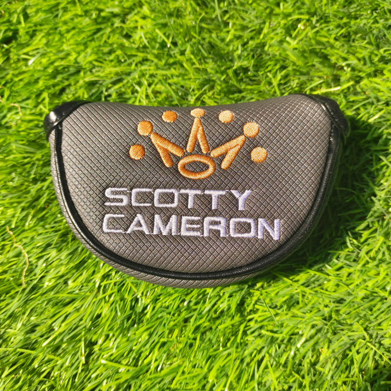 Tit ปลอกหุ้มหัวพัตเตอร์กอล์ฟแบบอเนกประสงค์ของ Cameron พร้อมลายปัก T ปลอกหุ้มหัวพัตเตอร์แบบแกนตรง