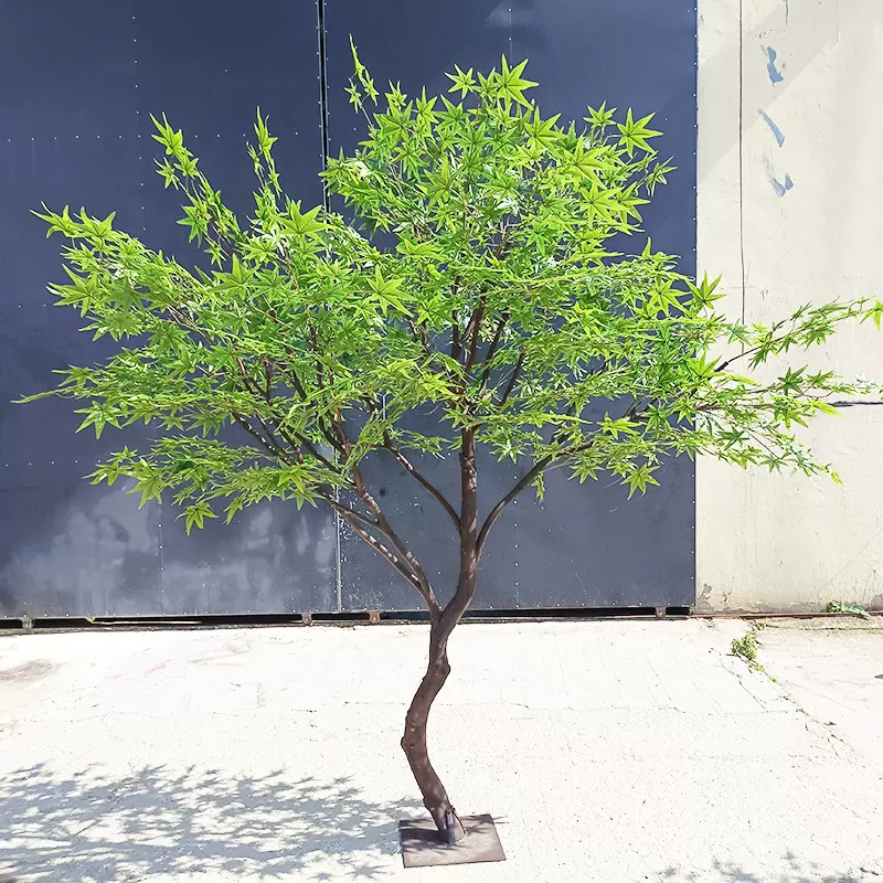 仿真青枫工程造景绿植假树室内装饰落地酒店商场仿真树枫树马醉木