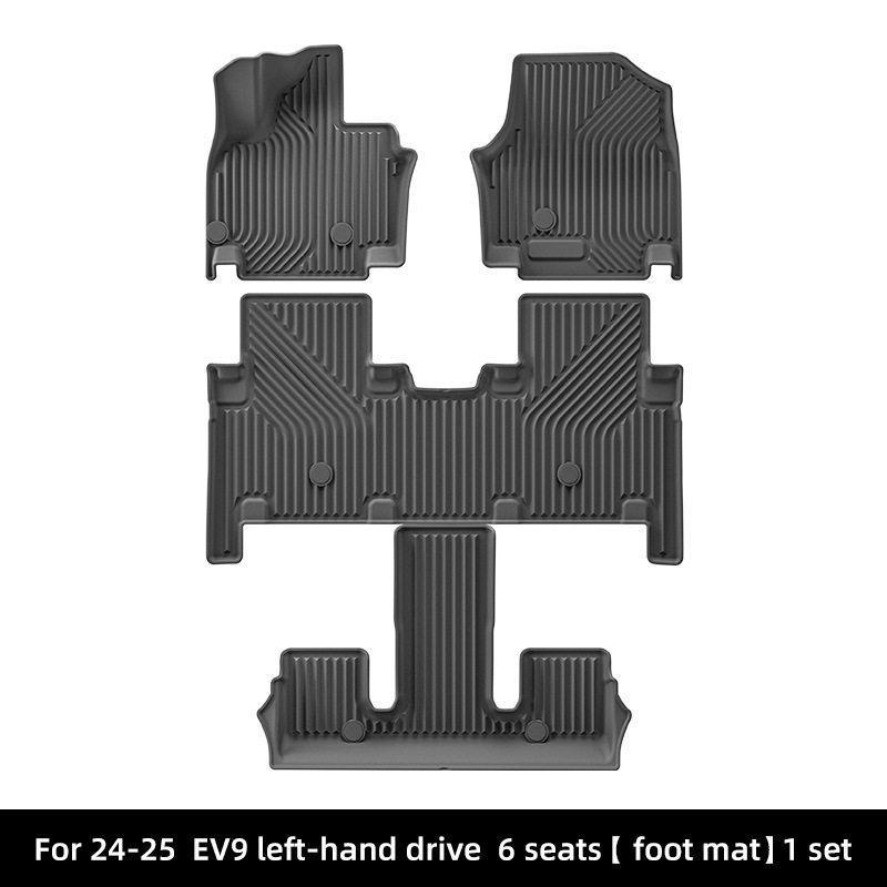 Kia – Universal Foot Pad Mats & Trunk - 24-25-kia-ev9-lhd-single-layer-floor-mat-six-seatskorean-buckle
